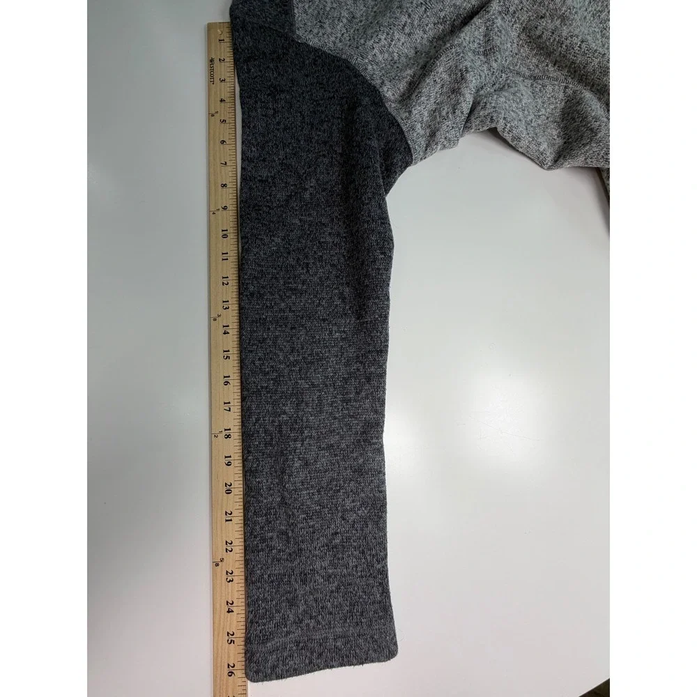 Woolrich Mens 1/4 Zip Sweater Fleece Pullover Gray Heather HMQ0038S L